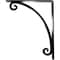 Ekena Millwork Legacy Wrought Iron Bracket, (Triple center brace), Powder Coated Black 2"W x 10"D x 12"H BKTM02X10X12TLE - alternate 2
